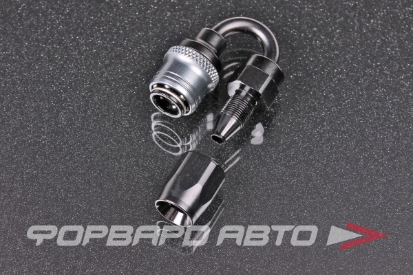 Фитинг AN4 180°, под шланг AN, быстросъемный (quick release) "мама" (female) AB88 