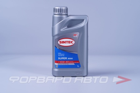 Купить Масло моторное 10W40 1л, SUPER 3000 SG/CD (п/c) SINTEC 600239