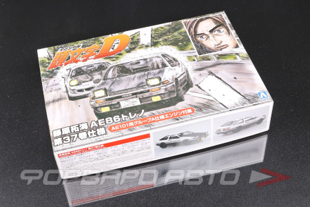 Сборная модель Toyota Trueno 86 Takumi Fujiwara Comics vol.37 ver. AOSHIMA 05961