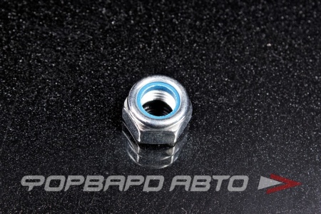 Купить Гайка с мелкой резьбой М12*1,5 оцинк. самоконтрящаяся с полимерной вставкой DIN985 <> 