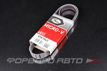 Купить Ремень поликлиновой GATES 6PK1043