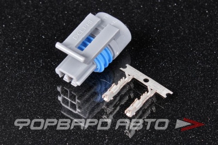 Купить Разъем 2 way датчика температуры воздуха GM 24-20 AWG (MP150.2-SKT1) Metri-Pack 150.2 Pull to Seat DELPHI 12162197