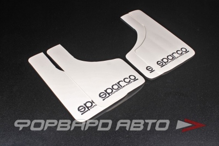 Купить Брызговики универсальные, малые, белые, компл. 4шт. SPARCO 