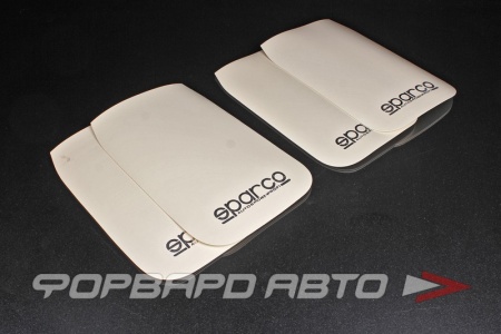 Купить Брызговики универсальные, белые, 4шт. SPARCO 