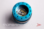 Адаптер для рулевого колеса быстросъемный Quick Release Gen 2.0 - New Blue Body / Black Carbon Fiber Ring NRG SRK-200NB