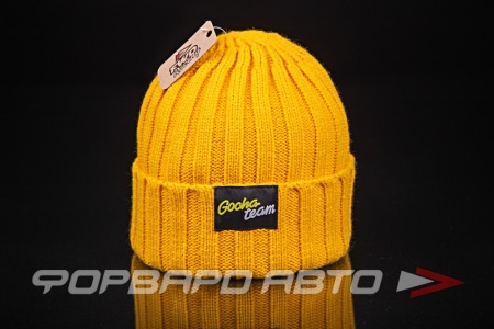 Купить Шапка вязаная "GOCHA TEAM", желтая ФОРВАРД АВТО 