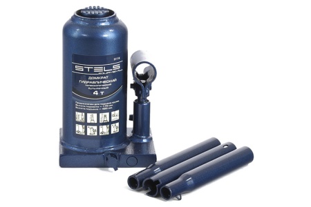 Купить Домкрат бутылочный  4т 170–420мм телескопический STELS 51116