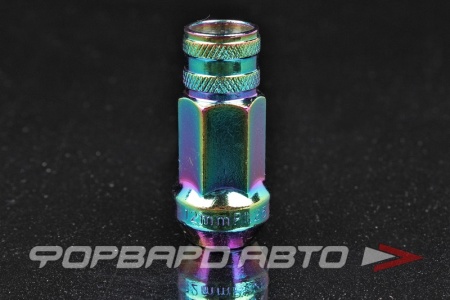 Купить Гайка колеса 12*1,25*47 конус с выступом, открытая, ключ на 17, сталь, хром ВЕКТОР 300944 Ti