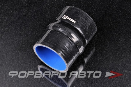 Купить Патрубок силиконовый 70 мм, демпферный, L=100 мм, 4 слоя армировки, чёрный FORA ASHU05-70