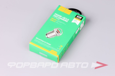 Купить Устройство зарядное  (PD45W+QC3.0)  цвет серебристый HOCO NZ10