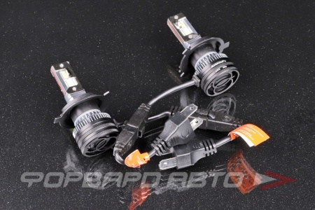 Купить Лампа светодиодная головного света H4 12V 52W, 5500K, с вентилятором, чип Korea WT52 AOZOOM 
