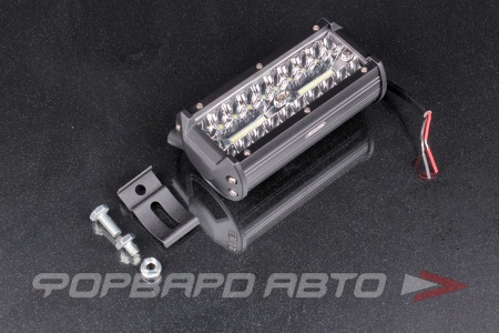 Купить Фара светодиодная OFF ROAD 160*75*60мм прямоугольная 12V/24V 120W 6000К SKYWAY 40 диодов Ближний свет SKYWAY S07201063