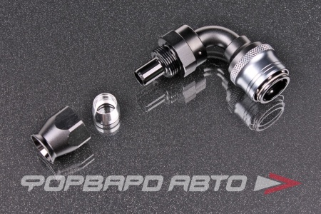 Купить Фитинг AN8 90°, под шланг тефлоновый PTFE, быстросъемный (quick release) "мама" (female) AB88 