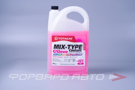 Купить Антифриз MIX-TYPE розовый, 5кг (G12evo, VW) TOTACHI 46805