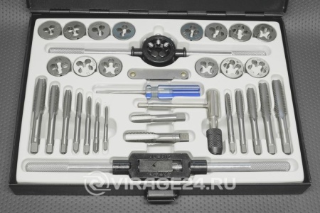 Купить Набор метчиков и плашек 33 предмета (метрич.+дюйм.) FORSAGE 