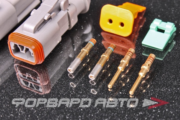 Разъем 2-х контактный Gold Solid SB DEUTSCH DT2-G-SB