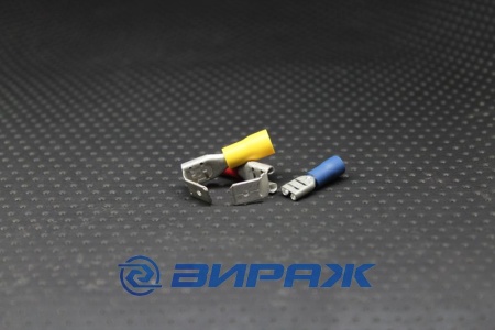 Купить Разъем плоский изолированный, ответвительный 2,5*7*0,8 КВТ РПИ-О 2,5-7-0,8