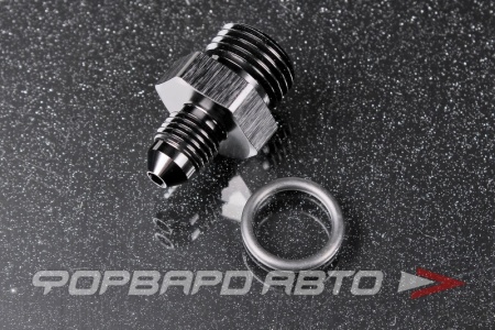 Купить Фитинг переходник AN3 - ORB6 с резиновым кольцом AB88 