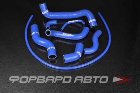 Купить Патрубки всей системы охлаждения силиконовые Toyota Celica GT-Four ST185 3S-GTE синие (8 штук) AUTOBAHN88 