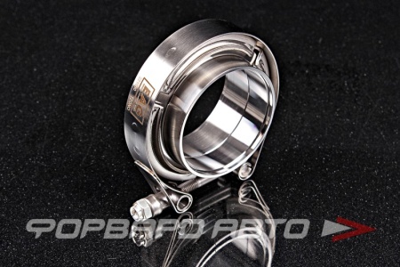 Купить Хомут V-Band 60 мм (2,36") + 2 фланца из нержавеющей стали (SS304) EuroEx 221060 Купить Хомут V-Band 60 мм (2,36") + 2 фланца из нержавеющей стали (SS304) EuroEx 221060
