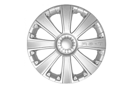 Купить Колпак колесный R15" RS-T пруж, хром (серебро), к-т 4шт АКС AK1520