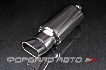 Купить Глушитель Вход = 63,5 мм (2,5") Выход = 130*7 мм Длина = 570 мм Овал = 200*160 мм TORINO AUTO HJ-A005