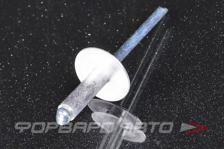 Купить Заклепка вытяжная 4,8*16/16мм алюминий/сталь с широким бортом 16мм  