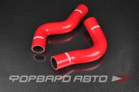 Купить Патрубки радиатора силиконовые Subaru Impreza GC8, Forester SF5 92-00 красные AUTOBAHN88 