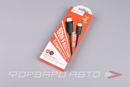 Купить Кабель USB-C Type-c+Type-C 60W 1м черный HOCO X88