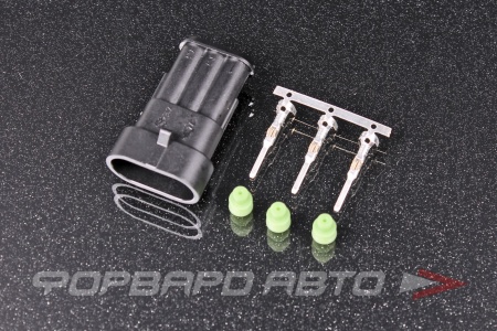Купить Разъем 3 way 22-20 AWG (SS15-PIN1) 1.2-1.6mm (SS15-SL1) Tyco Еlectronics 282105-1