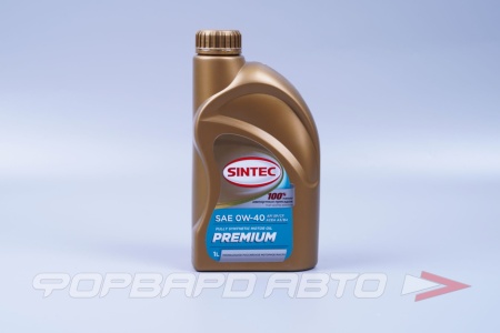 Купить Масло моторное 0W40 1л, PREMIUM 9000 SP/CF A3/B4 (c) SINTEC 600126
