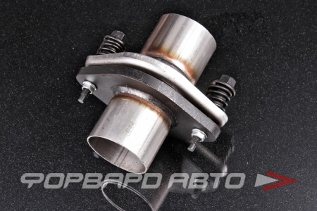 Купить Соединение глушителя демпферное d60, в сборе (фланец с трубой 2 шт, кольцо, болт 2шт, пружины 2 шт) EuroEx 311060