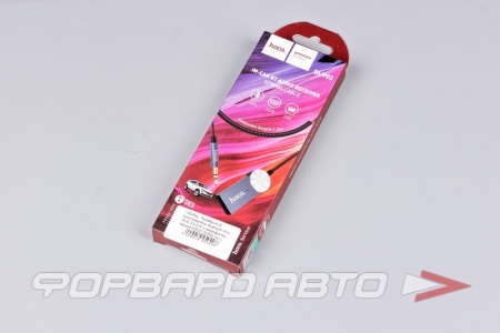 Купить Ресивер-AUX проигрыватель Bluetooth V5.0  (AUX 3.5-3.5) с микрофоном, черный HOCO DUP02