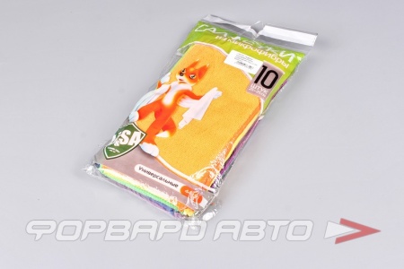 Купить Салфетка микрофибра 25х25см универсальная (10шт.) Li&SA 44430