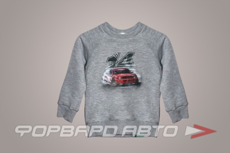 Купить Свитшот BOSS #14, серый, детский MARYJANE 