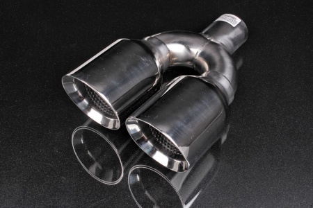 Купить Насадка глушителя Вход = 63мм, Выход = 114мм DEX E208 DUAL TIP