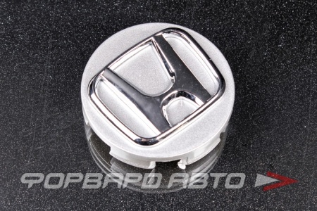 Купить Колпачок ступицы для литых дисков Honda, 56/57,5 мм Silver+3D хром лого Китай Honda, 56/57,5