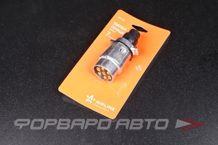 Купить Разъем прицепа вилка металл 7 контактов AIRLINE ATE-02