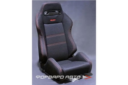 Купить Кресло + салазки регулируемое черное, красная нить RECARO SR3 style  SPD WW BC