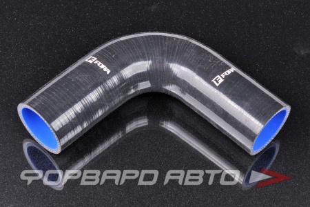 Купить Патрубок силиконовый 51 мм, 90°, L=150*150 мм, 4 слоя армировки, чёрный FORA ASHU03-90-51