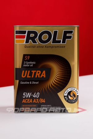 Купить Масло моторное 5W40 4л, Ultra A3/B4 SN/CF ж/б (с) ROLF 322938