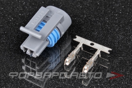 Купить Разъем 2 way датчика температуры воздуха GM 22-20 AWG (MP150.2-SKT1) Metri-Pack 150.2 Pull to Seat DELPHI 12162197