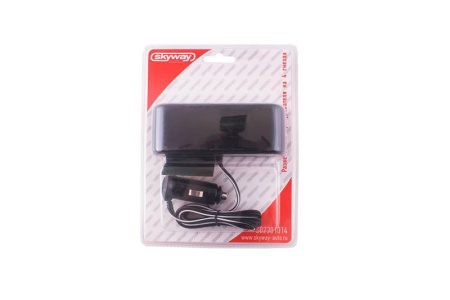 Купить Разветвитель прикуривателя на 4 гнезда, USB SKYWAY S02301014