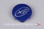 Колпачок ступицы для литых дисков Subaru, D56/60мм, Blue/silver, Save Car 19_60 ммS_ST_Tech Line