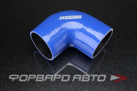 Купить Патрубок силиконовый 80 мм, 90°, синий AUTOBAHN88 