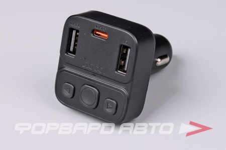 Купить Модулятор MP3 + FM трансмиттер с bluetooth,  (1C1A), TF card, цвет черный HOCO E87