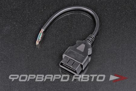 Купить Разъем 16-way, OBD II Male, с кабелем 30мм.  OBD2-16P