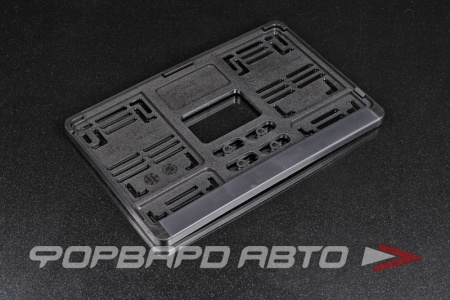 Купить Накладка под номер с защелкой квадратная 290*170мм ГОСТ, черная ARS R1A-1