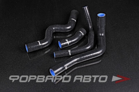 Купить Патрубки радиатора силиконовые Lada Largus дв. ВАЗ 4 шт 30мм - 3 шт, 20мм - 1 шт, черные FORA ASHK-6001547048/49