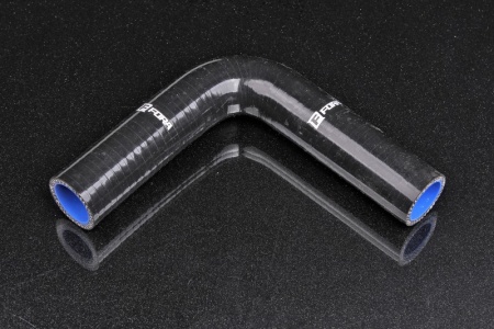 Купить Патрубок силиконовый 28 мм, 90°, L=150*150 мм, 4 слоя армировки, чёрный FORA ASHU03-90-28